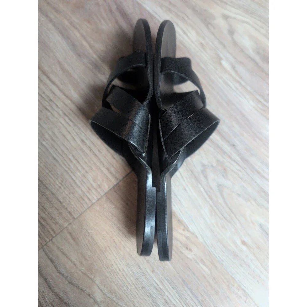 The Row City Kris Toe Ring Gladiator Sandals Womens EU 36 Black Leather - Picture 11 of 16